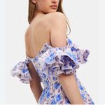 Bardot NWT  Sigma Mini Dress In Lavender - Lilac Blue Floral Size 8 Photo 3