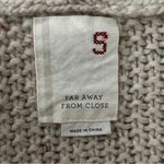 Far Away From Close Oatmeal Beige Knit Hooded Short Sleeve Snap Button Cardigan Photo 6