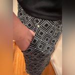 Jones New York Signature Black And White Geometric Min Skort With Pockets SZ XXL Photo 2