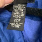 LL Bean Rain Jacket Women Small Blue Mock Neck Full Zip Fleece Lined Long Sleeve Photo 8