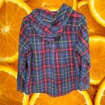 L.L. Bean Relaxed Fit Full Zip Plaid Flannel Hooded Lightweight Jacket Size L Red Size L Photo 6