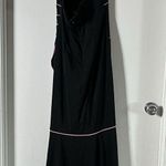 Blondie Nites VTG  Dress Womens 13 Black High Low Y2K Gothic Fairy Halter Maxi Photo 4