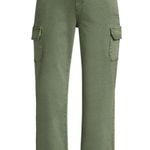 Paige Carly Wide Leg Ankle Cargo Pants Ivy Green NWT Size 27 Photo 2