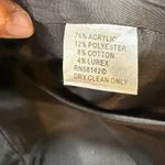 Anthracite Tweed Blazer Womens Size‎ 12 Fringed Trim Career Jacket Black Photo 3