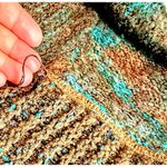 Curio New York Women’s Green Brown Cardigan Knit Sweater Sz M Acrylic Grunge Y2K Size M Photo 4