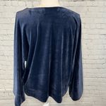 DKNY  SPORT Top Velour Oversized Wide Sleeve Navy-Medium Photo 1