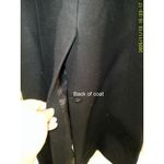 Mango New NWOT Womens XS MNG Long structured wool coat Black Italian Wool Pocket Photo 9