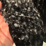 ZARA  Floral‎ Velvet Mini Dress Women's Medium Blue Black Holiday Hippie Dainty Photo 9