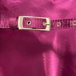 Heart soul Y2K Magenta Satin Ruffle Collar Short Sleeve Blouse Top Photo 4