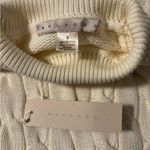 Belford Women’s Cable Knit Mock Neck Winter White Sweater Size Small NWT Photo 3