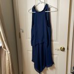 Haute Hippie  Katherine halter navy silk dress size 2 NEW Photo 4