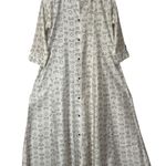 TWARA Chic Patterned Ivory Long Sleeve Dress,whit one pocket,size M Gold Size M Photo 0
