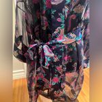 Victoria's Secret Victoria’s Secret Gold Label Vintage Sheer Floral Paisley Belted Robe Kimono OS Photo 1