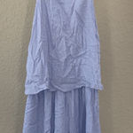 HYFVE Baby blue and Polka Dot open back romper Photo 0