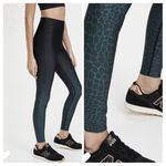 Good American  Ombré Emerald Croc Leggings Photo 2
