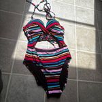 Sundance  Multicolor Striped One Piece Swimsuit Photo 6