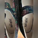 Alegria Paloma Winter Garden Black Mosaic Floral Mary Jane Shoes. Size 38 W Photo 6