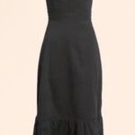 Reformation Wo Noa Tie Strap Tiered Midi Dress, Black, Size 2, $279 Photo 4