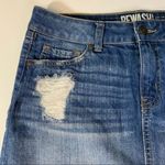 REWASH  Vintage‎ Reunion Distressed Blue Denim Skirt Size 3/26 Photo 3