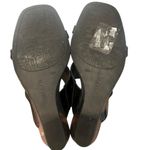 Unisa  Women’s Nietra Black Glossy Slide Heeled Wedge Sandals Size 9.5 Photo 5