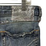 Bebe Mid Rise Stretch Denim Boot Cut Embellished Blue Jeans Womens 32 Photo 6