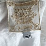 Johnny Was Stasha Linen Lace Embroidered Detail Pants Sz Large White Photo 7