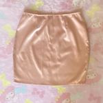 Boutique pink satin mini skirt (NEW) M Photo 6