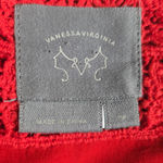 Anthropologie Vanessa Virginia Boho Bell Sleeve Mini Dress Red Blue Floral 100% Silk Size XS Photo 7