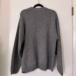 New Era Vintage American Flag Novelty Sweater Crewneck Oversized Womens XL Gray Photo 4