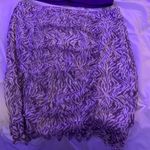 Free People Purple Zebra Ruffled Skirt Photo 2
