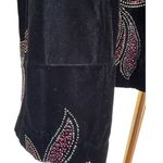 Vintage Black Velour Glitter Jacket Size 18W Maggie McNaughton Evening Party Photo 3