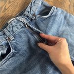 ZARA high waisted mini flare rigid denim jean pants size 4, 25” Jean Photo 3