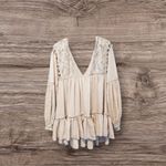 Free People Elegant Cream Women's Top Photo 2
