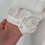 Hunter Bell NWT  Noah Mini Dress White Collar‎ Puff Sleeve Relaxed Shift Photo 6