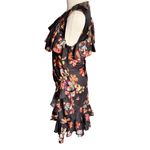 Ulla Johnson - Candace Ruffled Floral Silk Mini Dress in Lune Sz 4 Photo 4