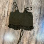 Storia  small dark green crop top Photo 1