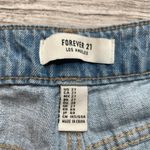 Forever 21  Distressed Cuffed Denim Jean Shorts Light Blue 27 Hi Rise High Waist Photo 4