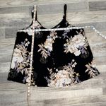 Torrid Black Floral Front Button Detail Swing Tank N28 Photo 4