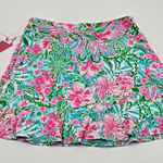 Lilly Pulitzer Zadora High Rise Skort Amalfi Pink M Leaf It Wild NWT Photo 0