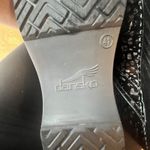 Dansko  Black Silver Animal Printed Clogs Slip-Resistant Nursing Shoes 41/10.5-11 Photo 9