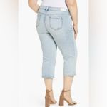 SLINK Jeans Louise High Rise Distressed Crop Straight Leg Jeans Plus Size 18 Blue Photo 5