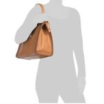 CAVALCANTI Italian Designer Leather Satchel Shoulder Bag Brown Luxury Timeless Photo 13