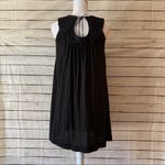 BB Dakota  Black Linen A-Line Mini Dress Photo 5
