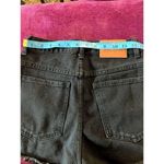 Princess Polly High Rise Black Denim Cut Off Shorts Distressed US Size 2 GRUNGE Photo 4