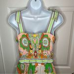 Rose + Olive Colorful Boho Paisley Geometric Maxi Skirt Set Pockets Green S NWOT Photo 6