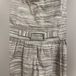 Banana Republic  Womens Size 4 Strapless Dress Heathered Striped Linen Cotton EUC Photo 1