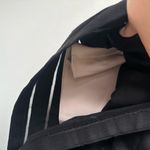 Lafayette 148  Black Striped Sheer Short Sleeve Dress with Slip XS Photo 2