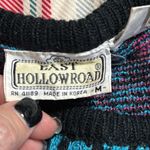 Vintage EAST HOLLOW ROAD women's large 90's metallic crewneck sweater retro knit Blue Size M Photo 1