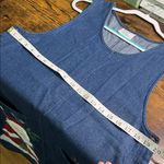 Vintage Denim Christmas Hand Painted Dress Size M Photo 7