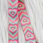 Pink and green heart lanyard Photo 2